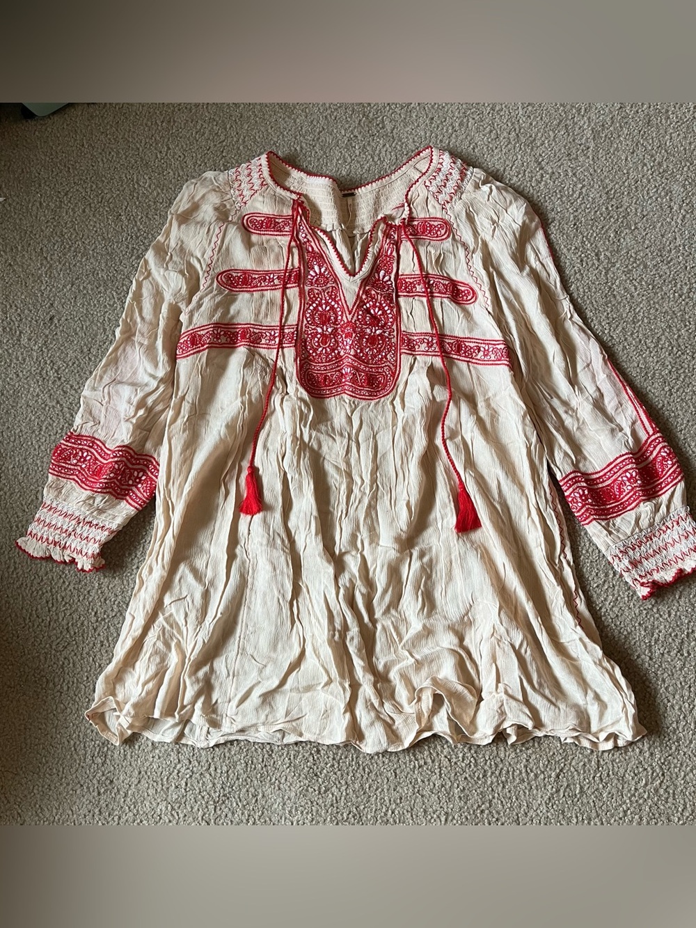 Free People long sleeve mini dress